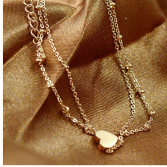 HEART CHARM ANKLET - Picture 2 of 4